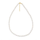 Ketting Calista van onregelmatige parels en gouden sluiting – productfoto
